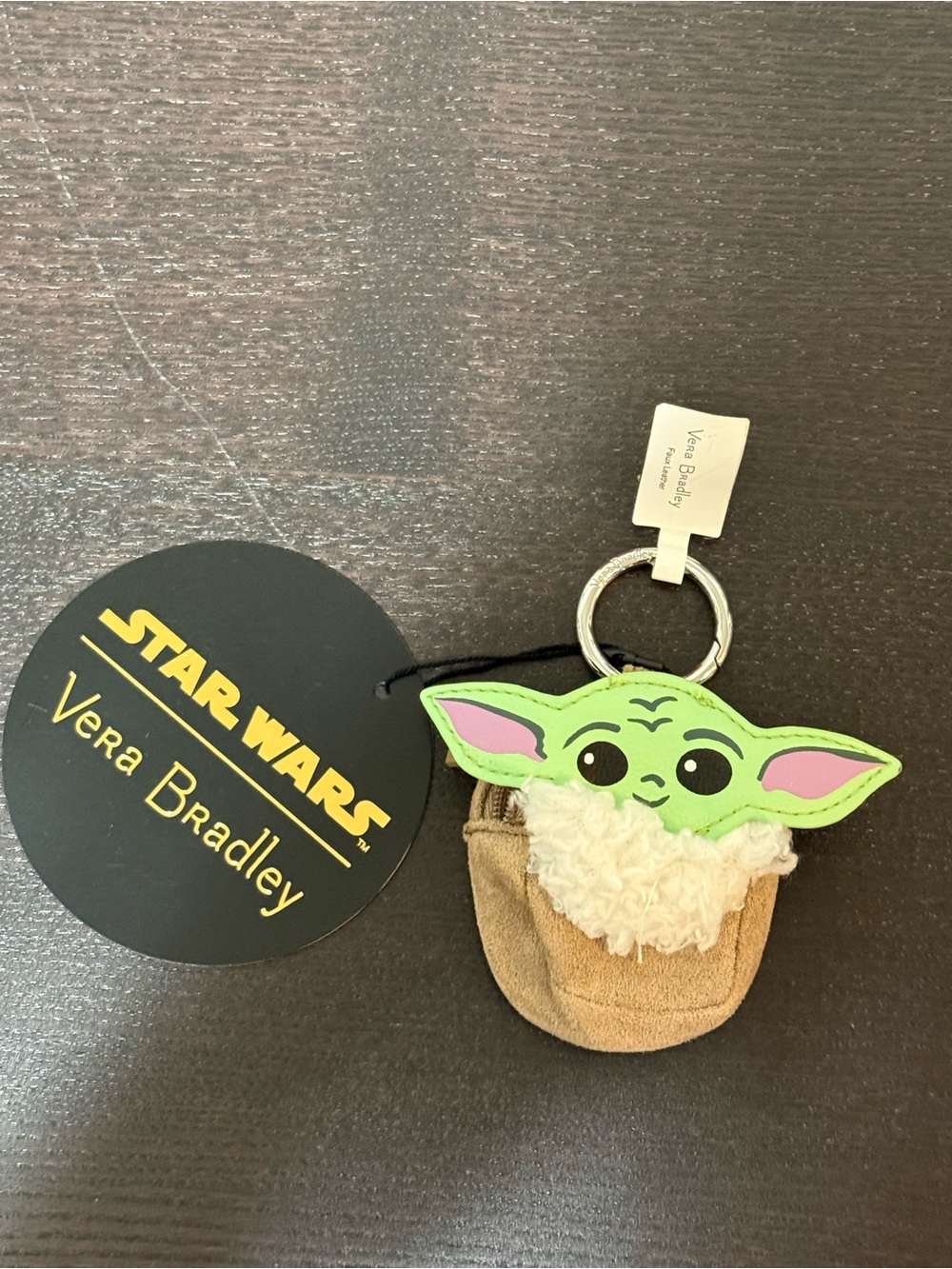 NWT Vera Bradley Star Wars The Mandalorian Grogu Bag Charm for AirPods
